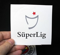 Turkish Super Lig & Football Club Besiktas JK Logo w Black Eagle Mascot Stickers