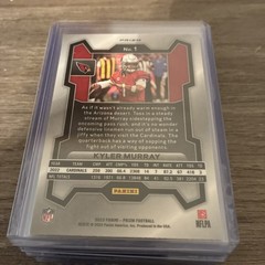Kyler Murray 2023 Panini Prizm Red Sparkle #1 – Arizona Cardinals
