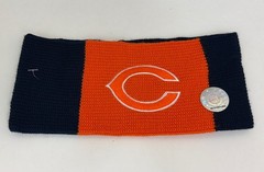 Vintage NFL Chicago Bears Embroidered Sweatband Headband NEW 90’s Blue/Orange