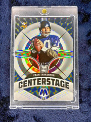 2022 MOSAIC CENTER STAGE FRAN TARKENTON BLACK FINITE 1/1 ONE OF ONE HOF NON AUTO