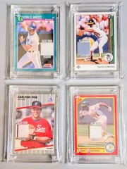 2022/24 JF HOF Lot George Brett Rickey Henderson Carlton Fisk Dennis Ericksley