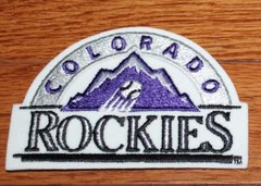 NEW Colorado Rockies Embroidered Iron-On Patch Hoodie Size Large 4″ Logo *P9