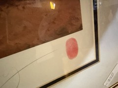 Brent Benger “The Hook” Signed Baseball Lithograph 488/500 w/ Thumbprint 1990s