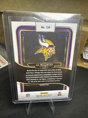 2024 Select JJ McCARTHY Premier Level Base #134 Rookie RC Vikings