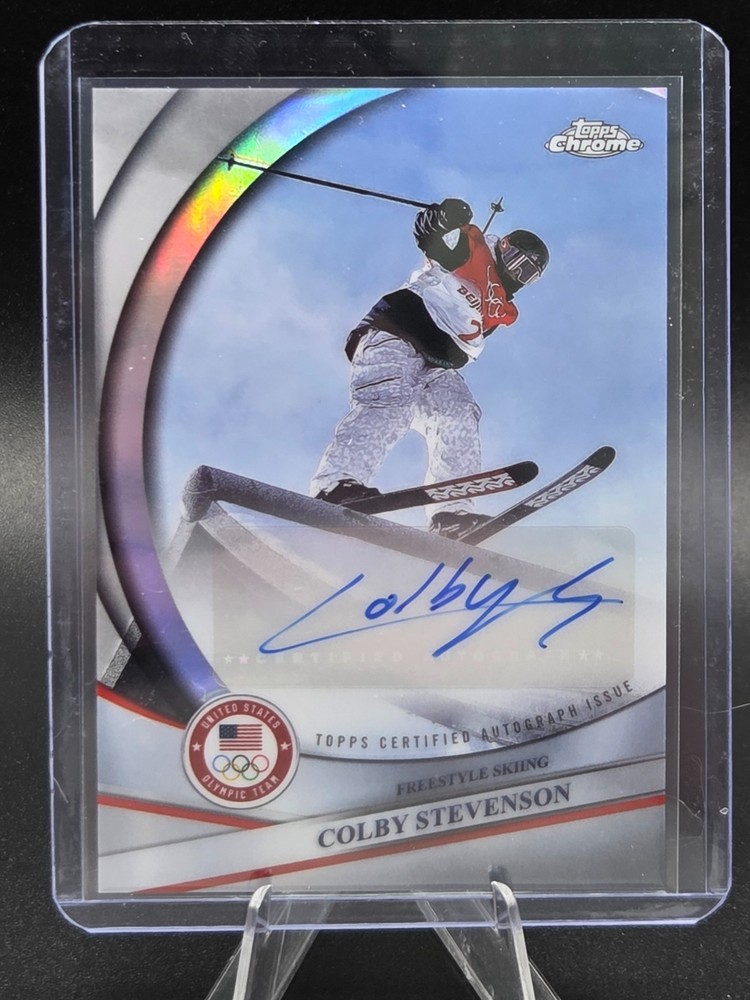 2026 Topps Chrome US Olympics Colby Stevenson Auto Refractor #BCA-CST