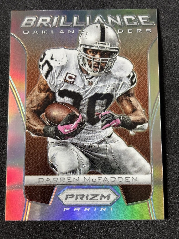 2012 Prizm DARREN MCFADDEN SILVER BRILLIANCE OAKLAND RAIDERS STAR RB 4.33 Sheesh