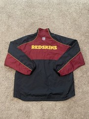 2000s Reebok NFL Large Redskins Windbreaker Quarter Zip