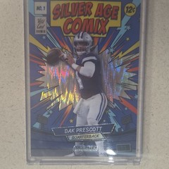 Wild Card 2026 Silver Age Comix Dak Prescott Cowboys 1 of 1 Jumbo 4×6 Card