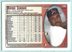 1998 Bowman Chrome – Refractors – Brian Jordan – #290 – Cardinals – NrMt-Mt