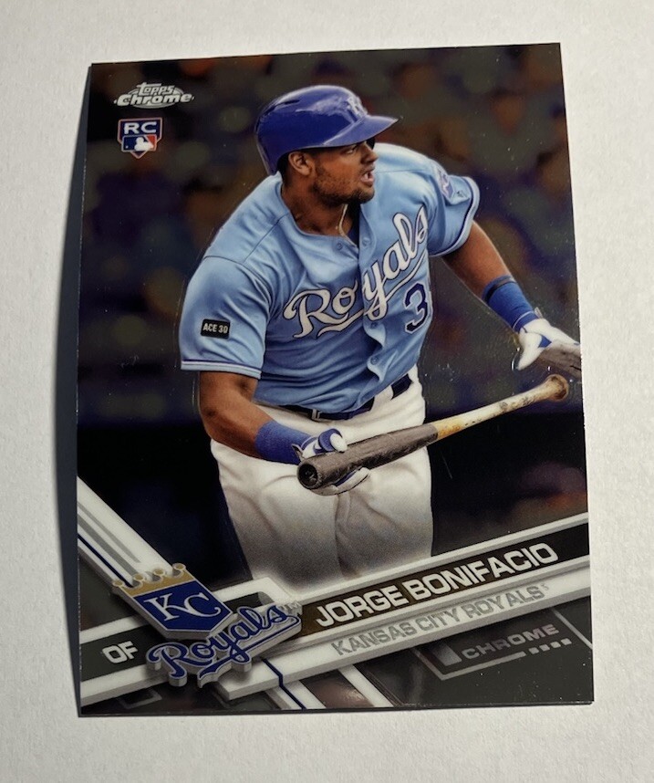 Jorge Bonifacio 2017 Topps Chrome Update Rookie Card #HMT24 KC Royals RC