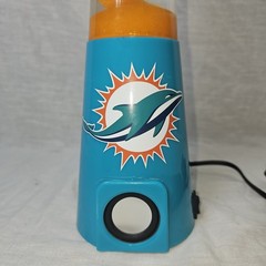 Miami Dolphins NFL Team Magma Lamp Bluetooth Speaker 16.5″ Lava Lamp