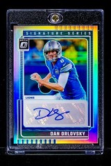 Dan Orlovsky RARE REFRACTOR PRIZM INVESTMENT ESPN AUTO CARD Detroit Lions SSP