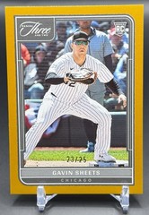 2022 Panini Three and Two Gavin Sheets Gold RC /25 Chicago White Sox