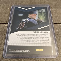 2023 Panini Elite Extra Edition – Alex Clemmey #95 Status Green /499 (RC)