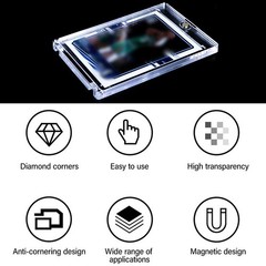 10-100Pack Magnetic Trading Sports Card Holders 55-180pt Hard Case UV Protection