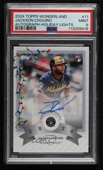 2024 Topps Wonderland Holiday Lights 6/10 Jackson Chourio Rookie Auto RC 1sr2
