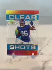 2021 Panini Illusions – Clear Shots Saquon Barkley #CS-7 Light Blue /299