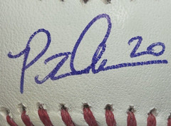 PETE ALONSO signed OML Snow White Baseball JSA COA CJ44422 BALTIMORE ORIOLES