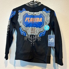 NWT Youth Medium/10 Florida Gators NCAA – Helmet Hoodie Glow in the Dark