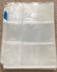 24 Ultra PRO Platinum 9 Pocket Trading Card Binder Pages Sheets Used