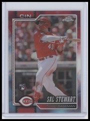 2026 Topps Chrome #6 Sal Stewart Red White and Blue Refractors
