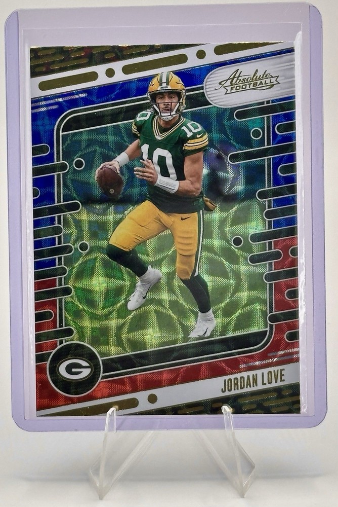 2024 Panini Absolute – Jordan Love #37 Red/White/Blue Kaleidoscope