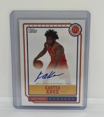 2024 Topps Chrome McDonald’s All American Event Karter Knox #EA-KA On-Card Auto