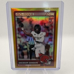 2025 Score – Rookies Shedeur Sanders #15 Gold Zone /50 (RC)