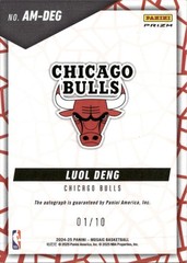 2024-25 Mosaic Gold Snakeskin Auto Luol Deng #1/10