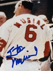 Stan Musial / John F. Kennedy 1962 All-Star Game signed 8×10 Cardinals (JSA STM)