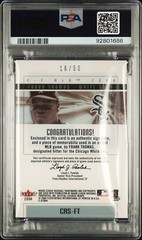 PSA 8 2004 E-X Clearly Authentics Signature Black Jersey Frank Thomas 16/50 Pop1