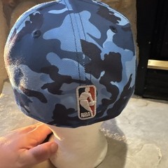 59FIFTY Chicago Bulls Embroidered Blue Camo Fitted Hat Size 7 1/8
