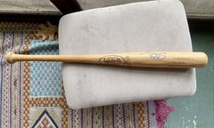 DARRYL STRAWBERRY AUTOGRAPHED SIGNED BAT Louisville Bat INSCRIPTION METS