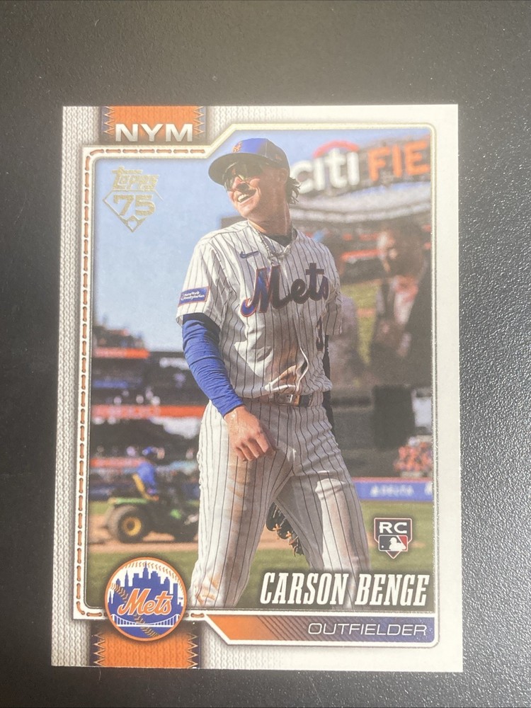 2026 Topps Baseball Complete Set Carson Benge Rookie RC Short Print #699 Mets