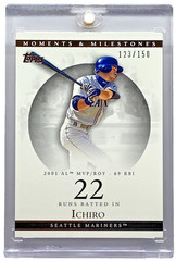 2007 Topps Moments #10 Ichiro Suzuki #123/150 (2001 AL MVP/ROY 69 RBI) HOF