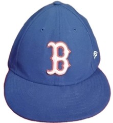 Vintage Rare Whit Logo New Era 7 1/8″ Boston Red Sox Hat *4H