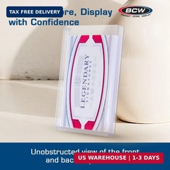 BCW Thick Card Topload Holder | Holds Relic, Patch, and Jersey Cards | Protectiv