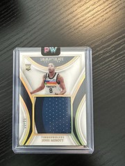 Josh Minott IMMACULATE COLLECTION Massive Memorabilia RC Patch 6/25