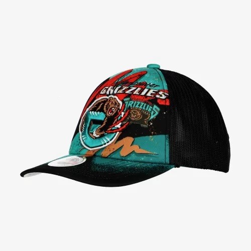 Mitchell & Ness Black NBA Memphis Grizzlies Hyper Trucker HWC Snapback – OSFA