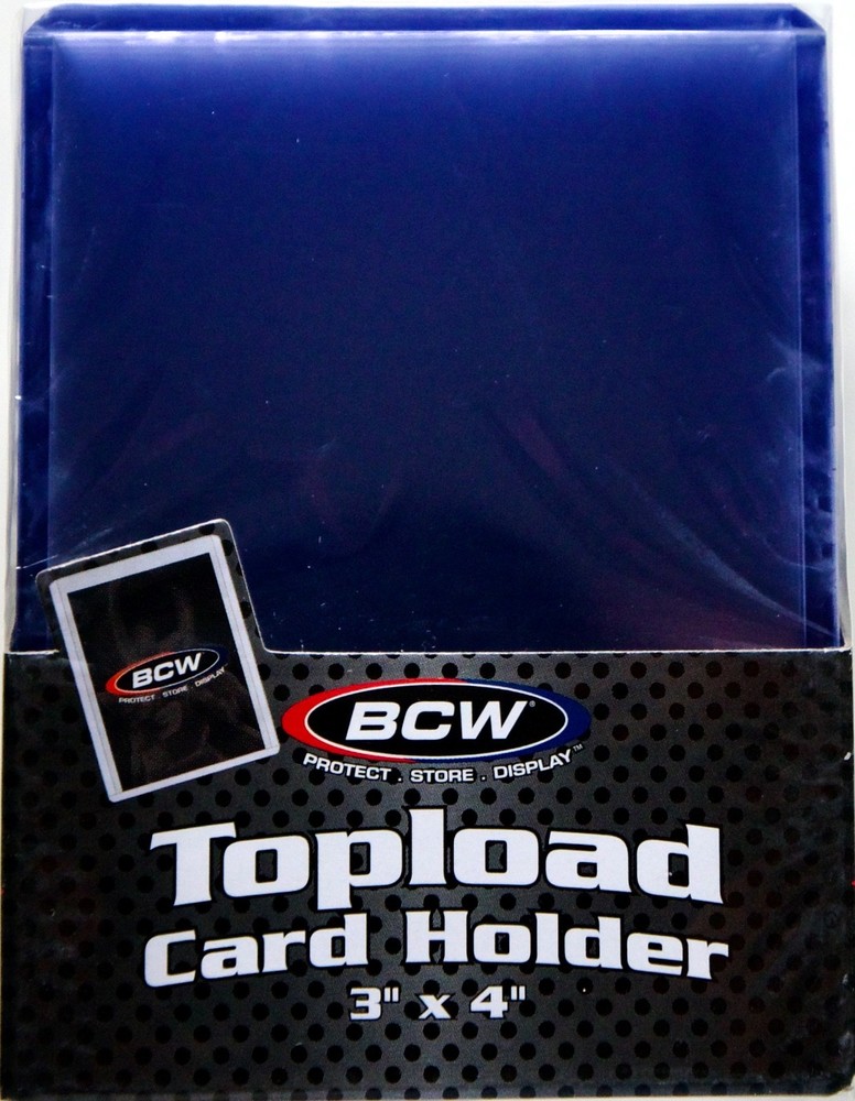BCW 3×4 Topload Card Holder Standard 25 Count Pack, Fits Cards Up to 35pt