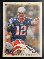 Upper Deck 2008 Masterpieces Tom Brady Base Set #84 New England Patriots