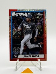 2025 Topps Chrome RC James Wood 35th Mojo Refractor Nationals #T90C-55
