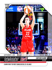 CAITLIN CLARK PANINI INSTANT GRADED GEM-MINT 10 ROOKIE CARD #195. Presale