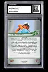 2026 Miles Russell Upper Deck Rookie Card #80 Top Prospects Mint Graded 10