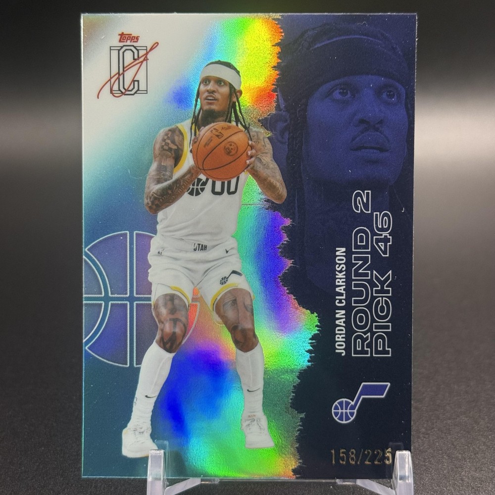 2025-26 Topps Signature Class #100 Jordan Clarkson Chrome Teal #/225