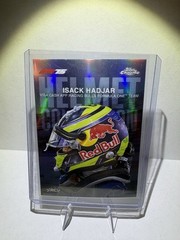 2025 Topps Chrome Formula 1 Isack Hadjar Helmet Collection Refractor #HC-5 (RC)