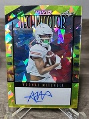 2024 Leaf Vivid Adonai Mitchell – Yellow Technicolor Auto 6/10 Longhorns, Colts