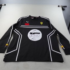 Puma x Joshua Vides Scuderia Ferrari Mesh Shirt Mens Medium Black F1 Raching