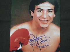 BOXING HALL OF FAMER WORLD CHAMPION RAY “BOOM BOOM MANCINI AUTOGRAPH PHOTO W/COA