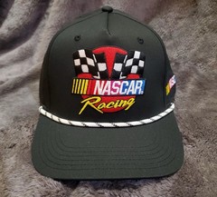 NASCAR Racing Retro Rope Snapback Black Mens Cap Hat